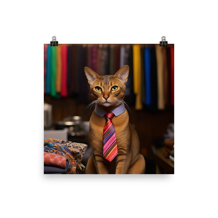 Abyssinian Sales Consultant Photo paper poster - PosterfyAI.com