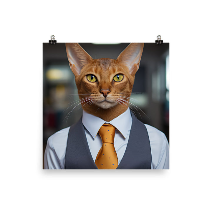 Abyssinian Sales Consultant Photo paper poster - PosterfyAI.com