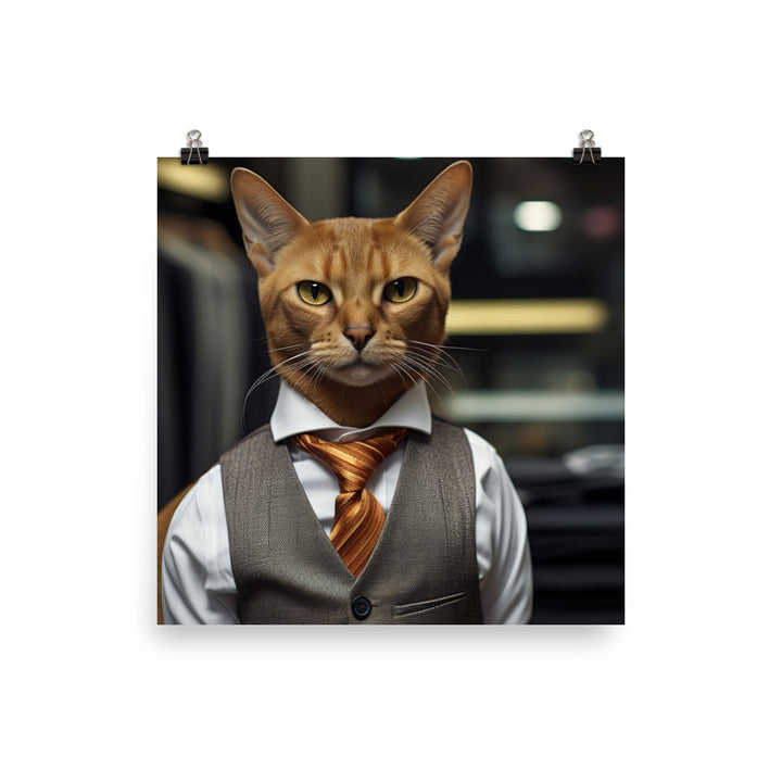 Abyssinian Sales Consultant Photo paper poster - PosterfyAI.com