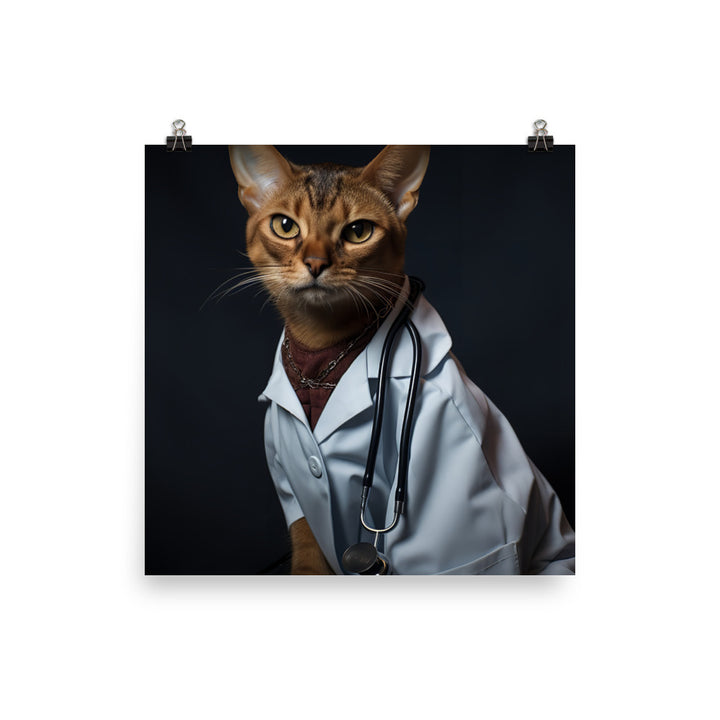 Abyssinian Doctor Photo paper poster - PosterfyAI.com