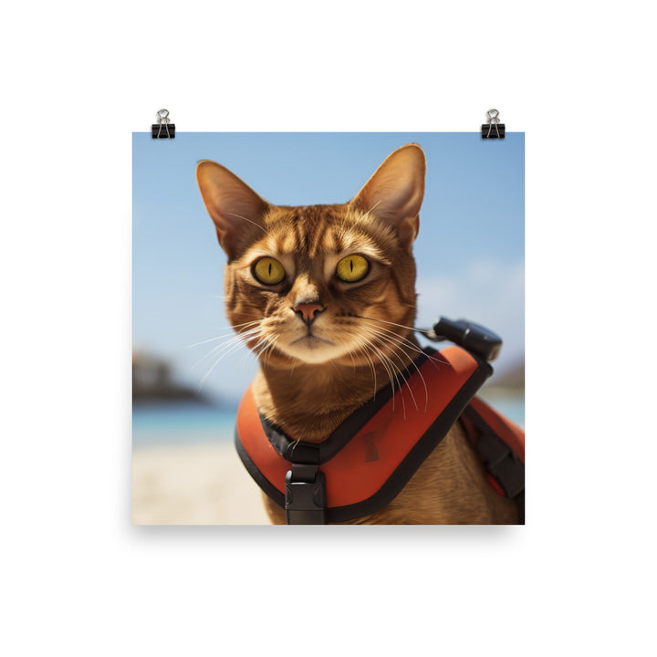 Abyssinian Lifeguard Photo paper poster - PosterfyAI.com