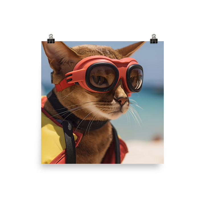 Abyssinian Lifeguard Photo paper poster - PosterfyAI.com