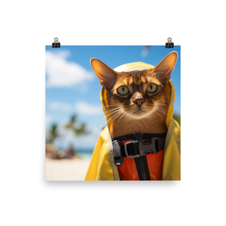 Abyssinian Lifeguard Photo paper poster - PosterfyAI.com