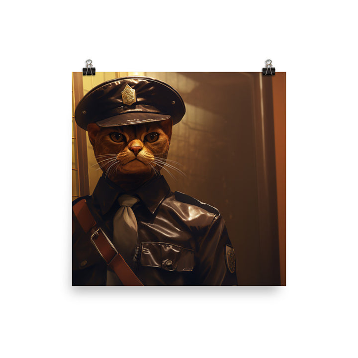 Abyssinian Prison Officer Photo paper poster - PosterfyAI.com