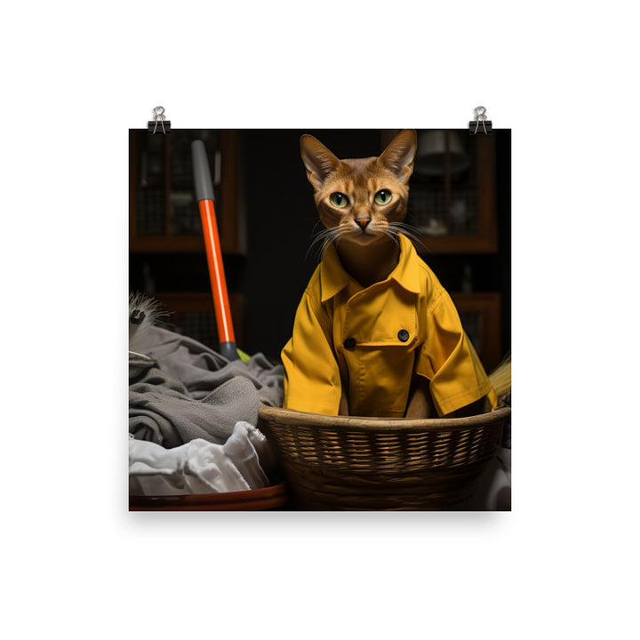 Abyssinian Janitor Photo paper poster - PosterfyAI.com