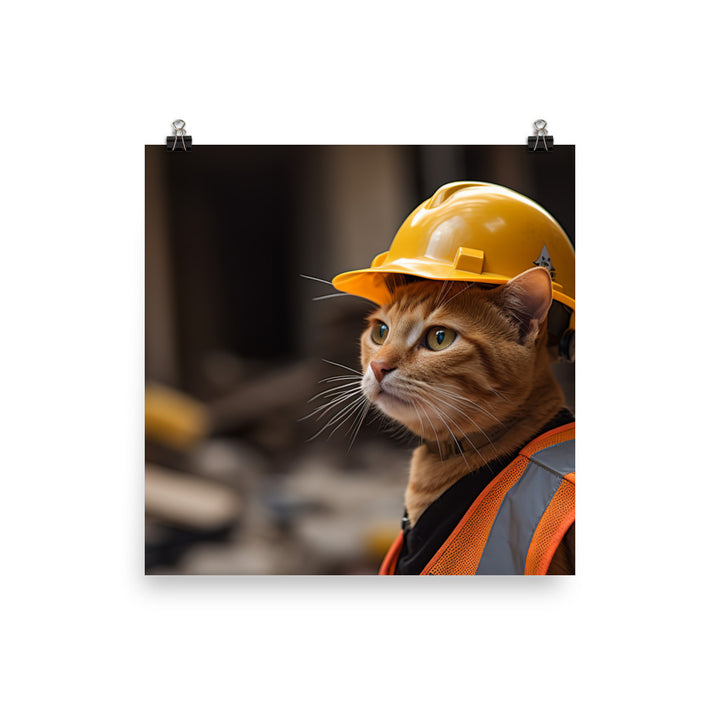 Abyssinian Contractor Photo paper poster - PosterfyAI.com