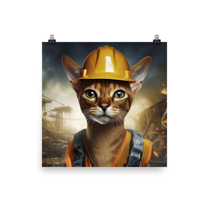 Abyssinian Contractor Photo paper poster - PosterfyAI.com