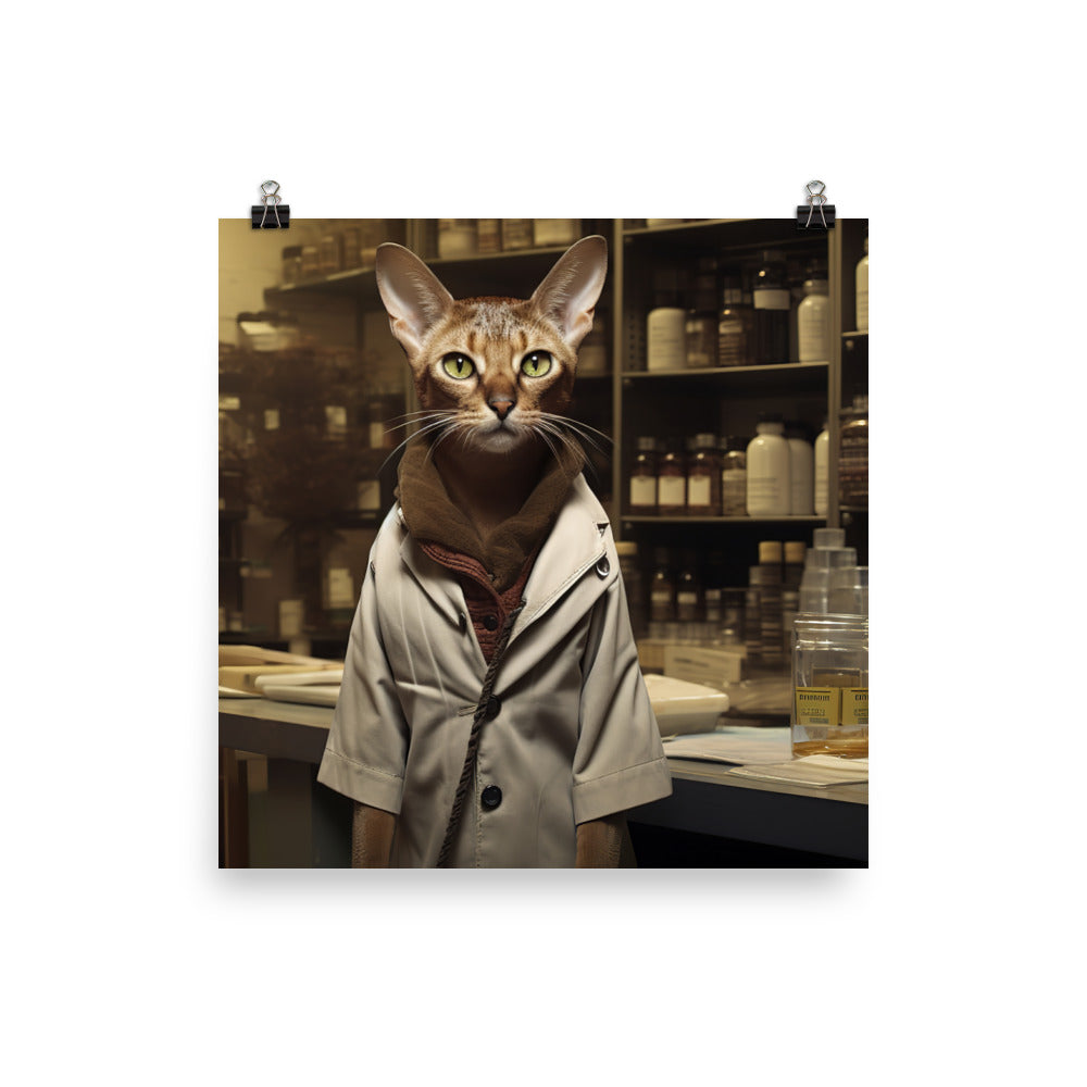 Abyssinian Pharmacist Photo paper poster - PosterfyAI.com