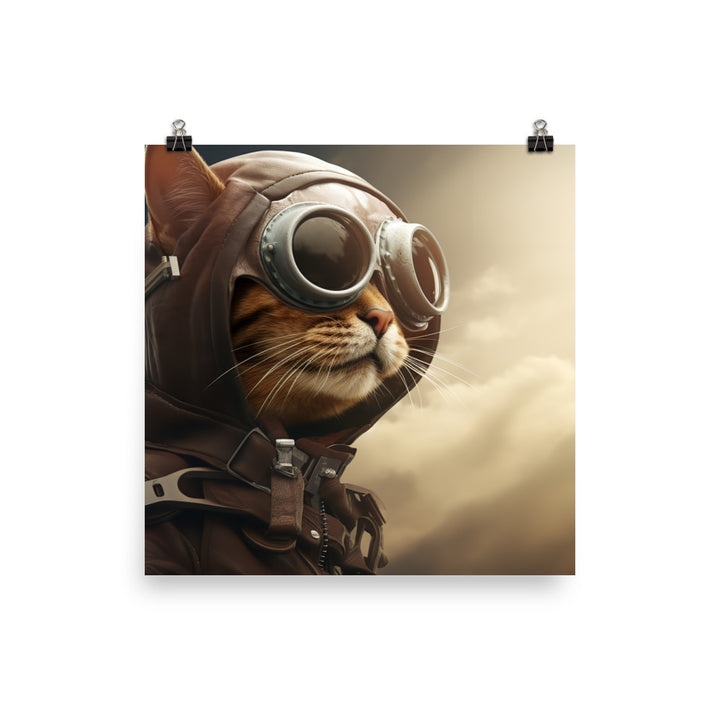 Abyssinian Pilot Photo paper poster - PosterfyAI.com