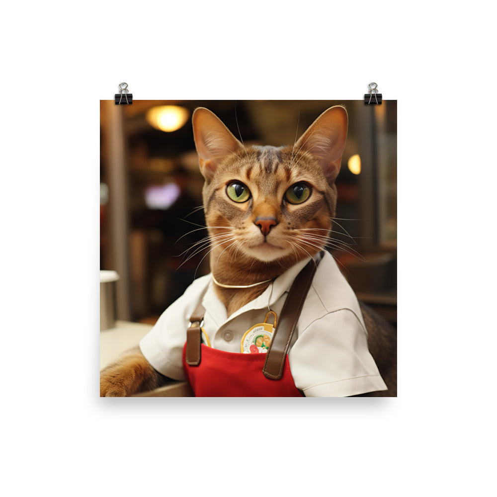 Abyssinian Fast Food Crew Photo paper poster - PosterfyAI.com
