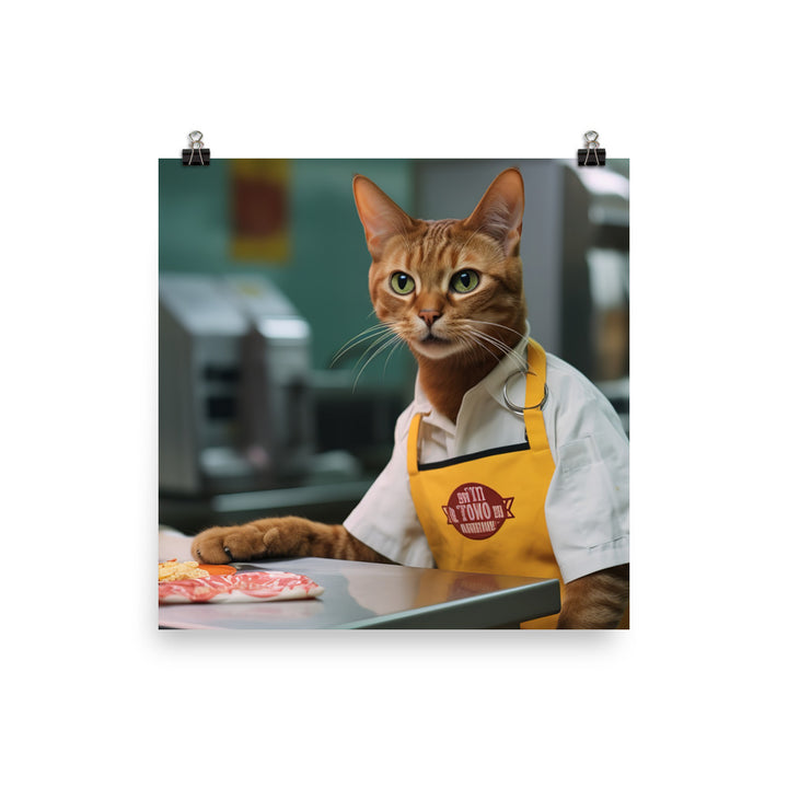 Abyssinian Fast Food Crew Photo paper poster - PosterfyAI.com