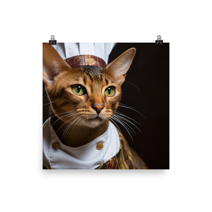 Abyssinian Chef Photo paper poster - PosterfyAI.com