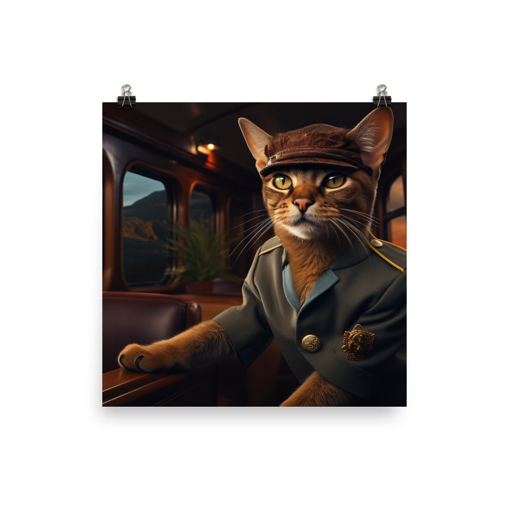 Abyssinian Transit Operator Photo paper poster - PosterfyAI.com