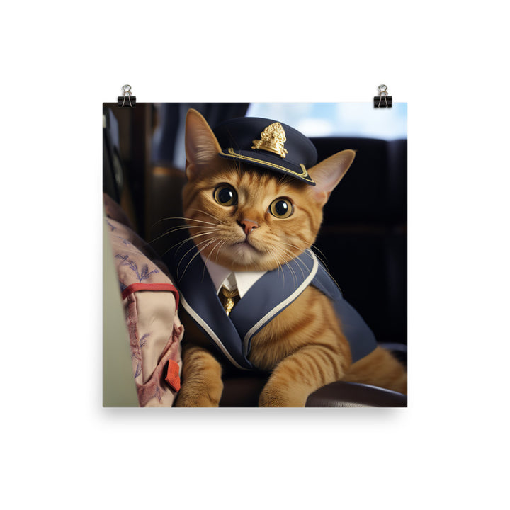 Abyssinian Mail Carrier Photo paper poster - PosterfyAI.com