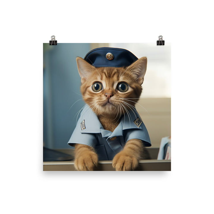 Abyssinian Mail Carrier Photo paper poster - PosterfyAI.com