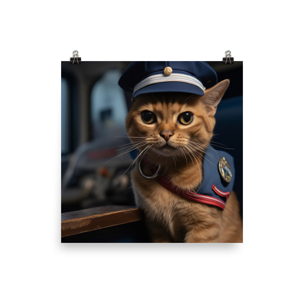 Abyssinian Mail Carrier Photo paper poster - PosterfyAI.com