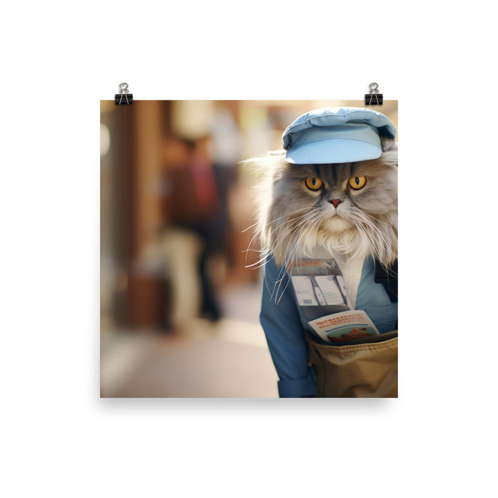 Persian Mail Carrier Photo paper poster - PosterfyAI.com