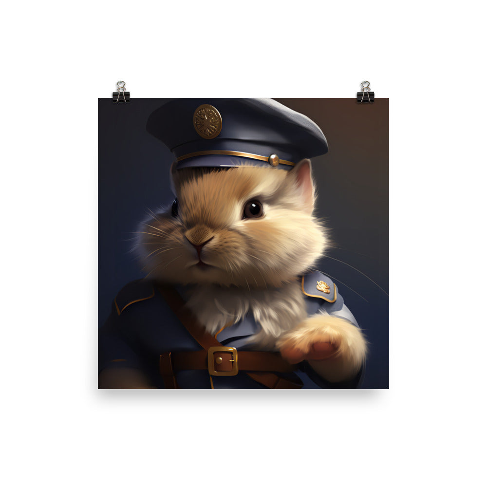 Lionhead Security Officer Photo paper poster - PosterfyAI.com