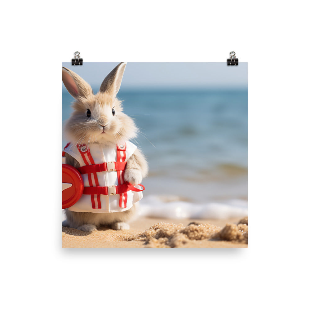 Lionhead Lifeguard Photo paper poster - PosterfyAI.com