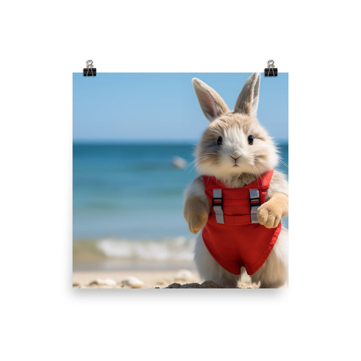 Lionhead Lifeguard Photo paper poster - PosterfyAI.com