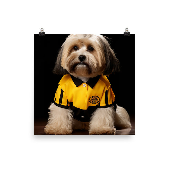 Lhasa Apso Referee Photo paper poster - PosterfyAI.com