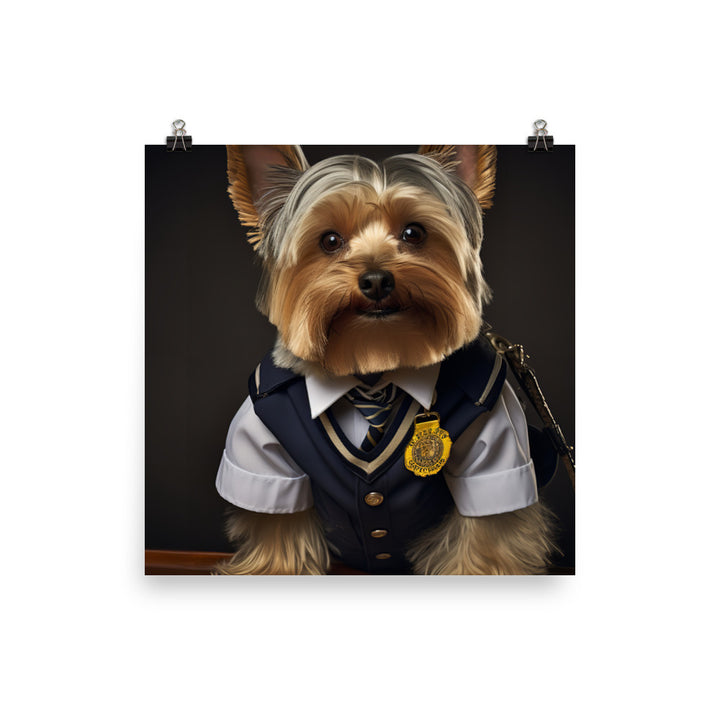 Yorkshire Terrier Transit Operator Photo paper poster - PosterfyAI.com