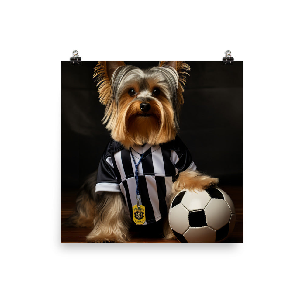 Yorkshire Terrier Referee Photo paper poster - PosterfyAI.com