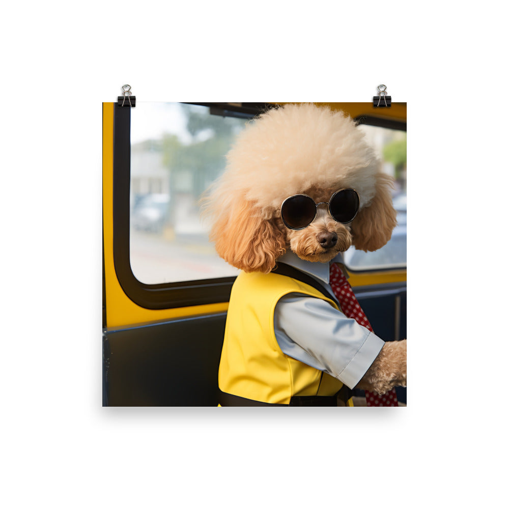 Poodle Transit Operator Photo paper poster - PosterfyAI.com