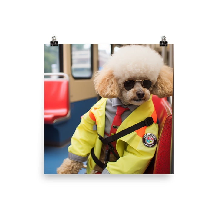 Poodle Transit Operator Photo paper poster - PosterfyAI.com