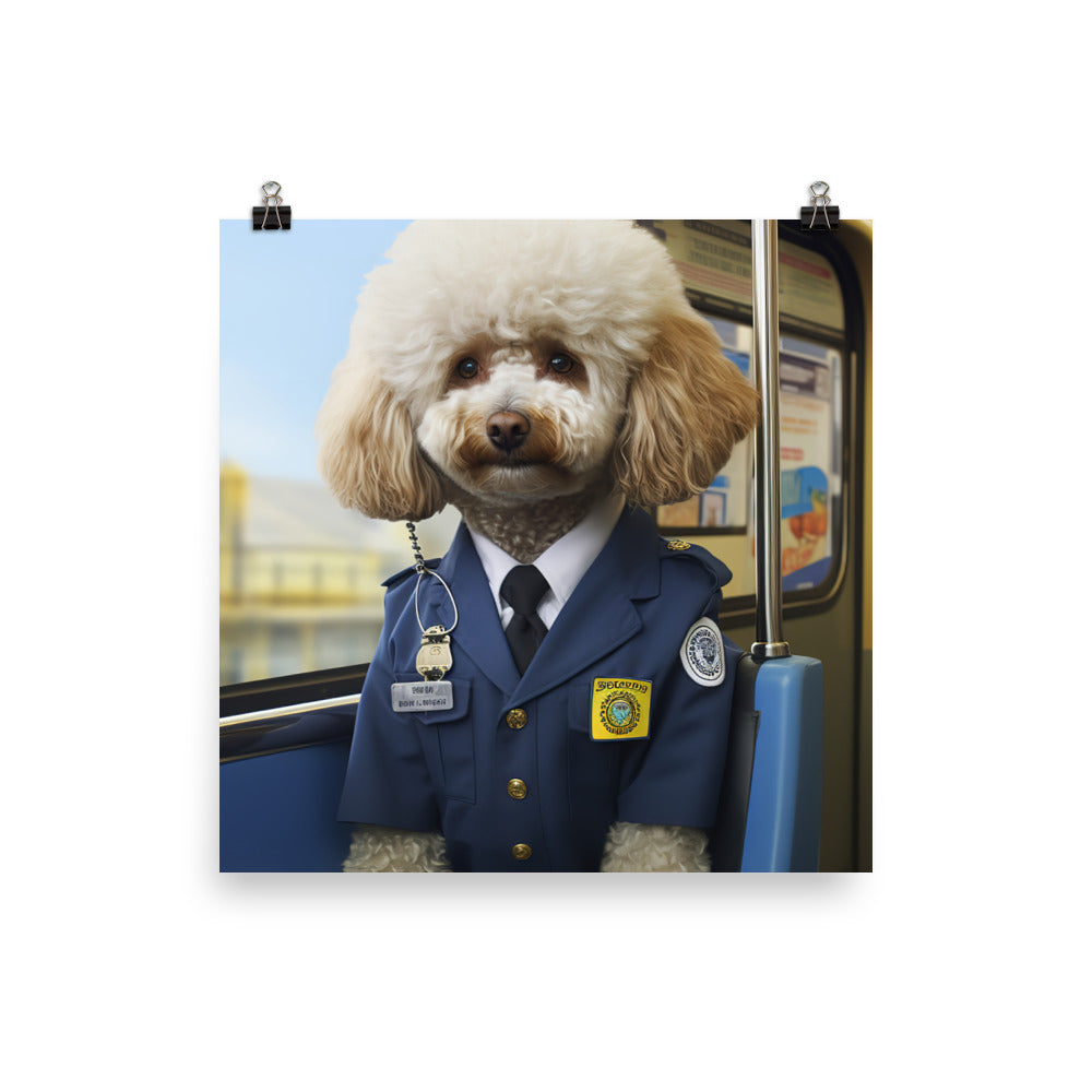 Poodle Transit Operator Photo paper poster - PosterfyAI.com