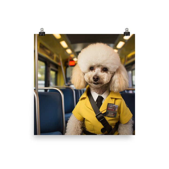 Poodle Transit Operator Photo paper poster - PosterfyAI.com