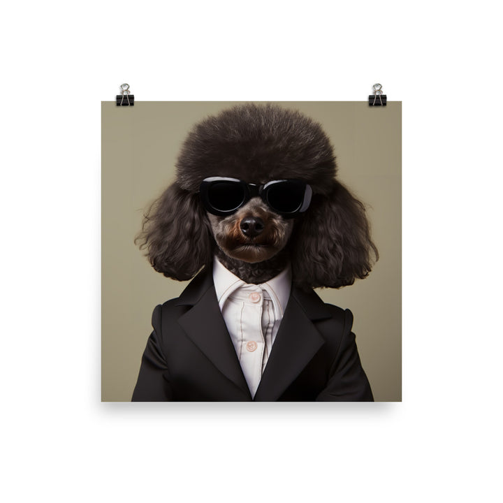 Poodle Sales Consultant Photo paper poster - PosterfyAI.com