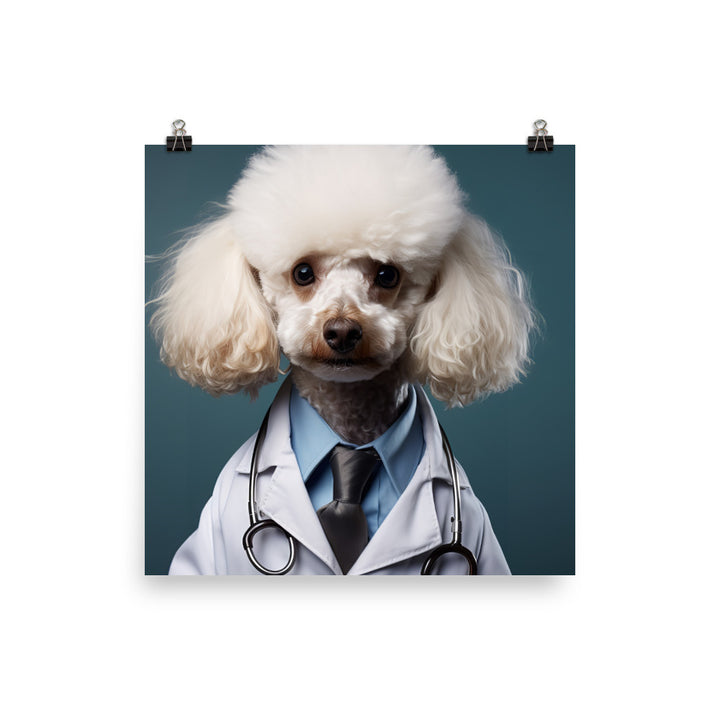 Poodle Doctor Photo paper poster - PosterfyAI.com