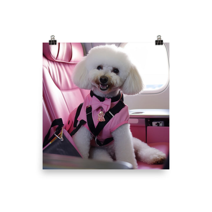 Poodle Cabin Crew Photo paper poster - PosterfyAI.com