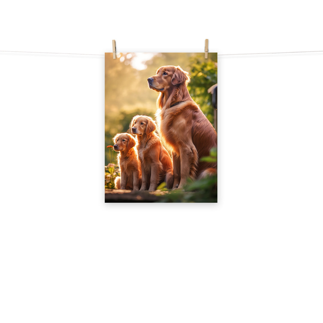 Golden Retriever Photo paper poster - PosterfyAI.com