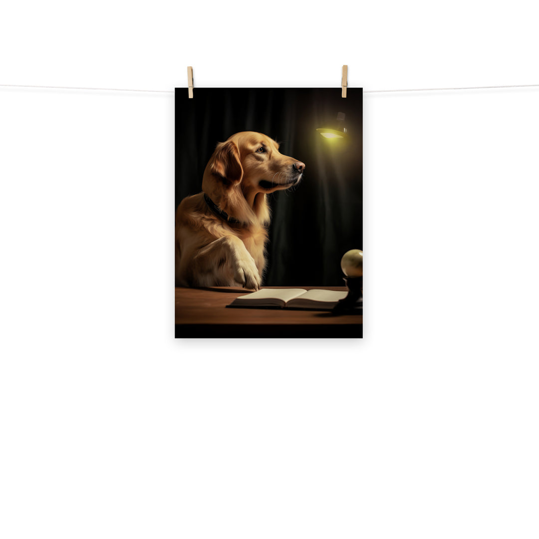 Golden Retriever Photo paper poster - PosterfyAI.com