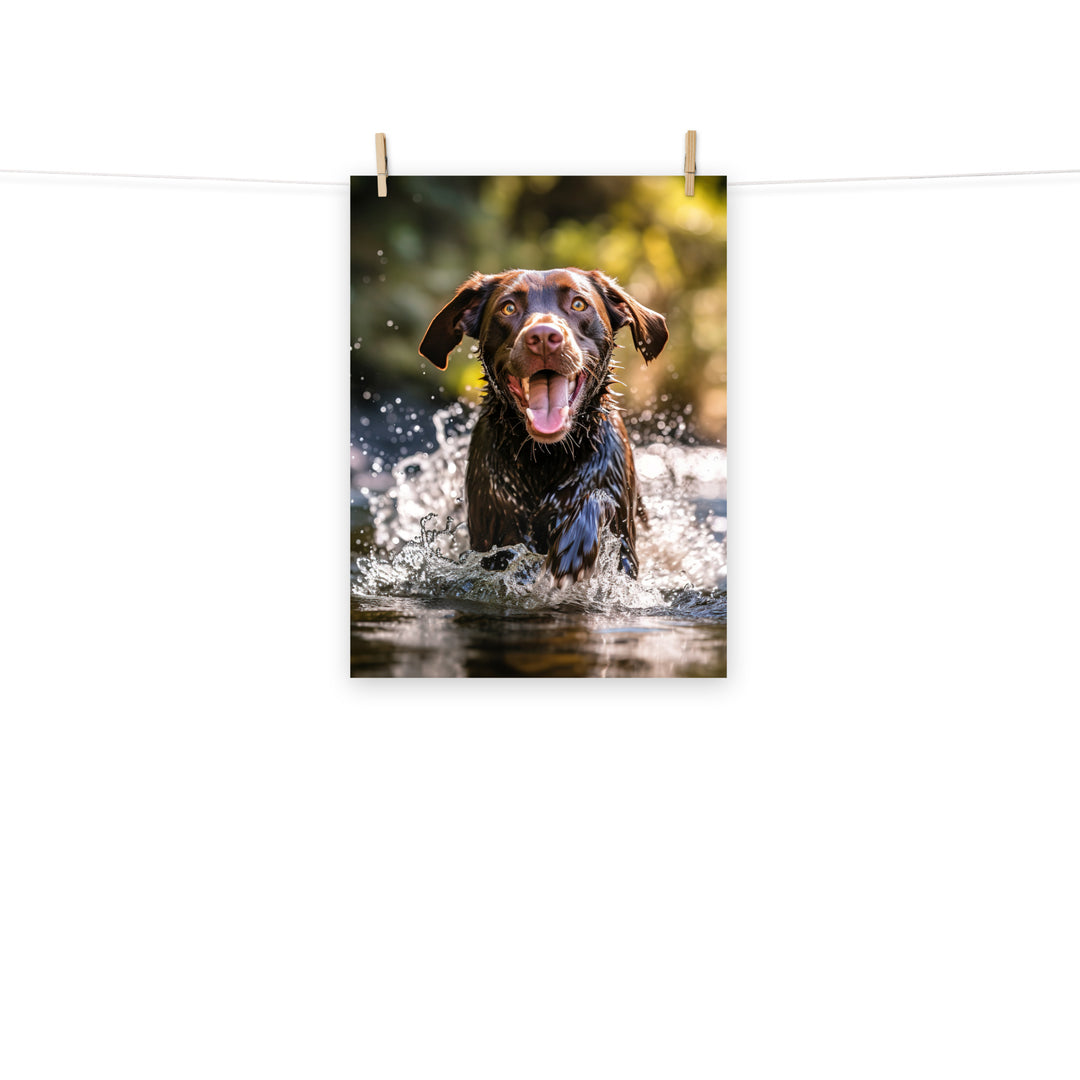 Labrador Retriever Photo paper poster - PosterfyAI.com