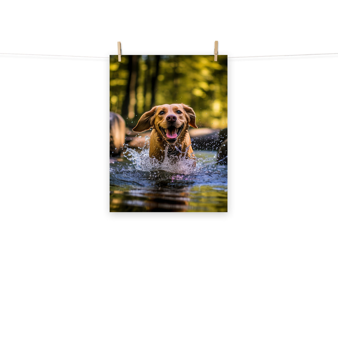 Labrador Retriever Photo paper poster - PosterfyAI.com