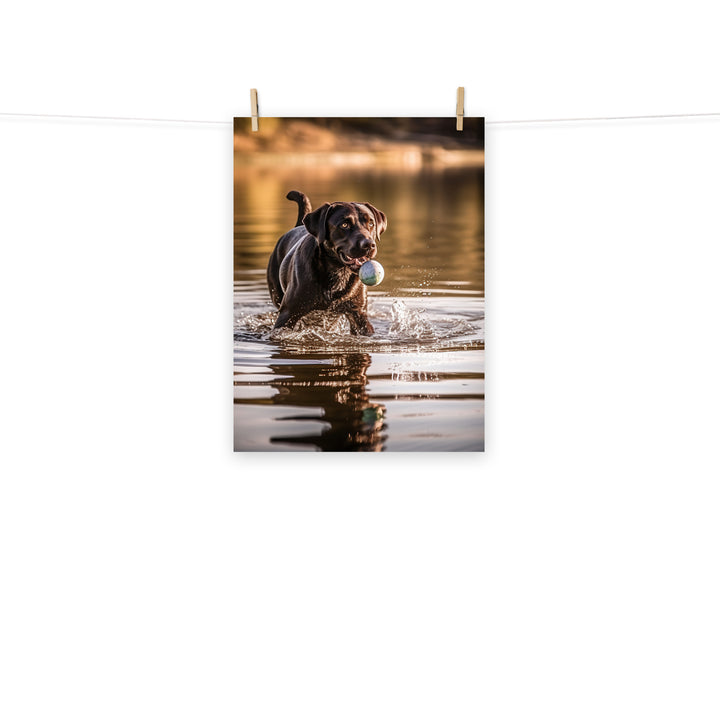 Labrador Retriever Photo paper poster - PosterfyAI.com