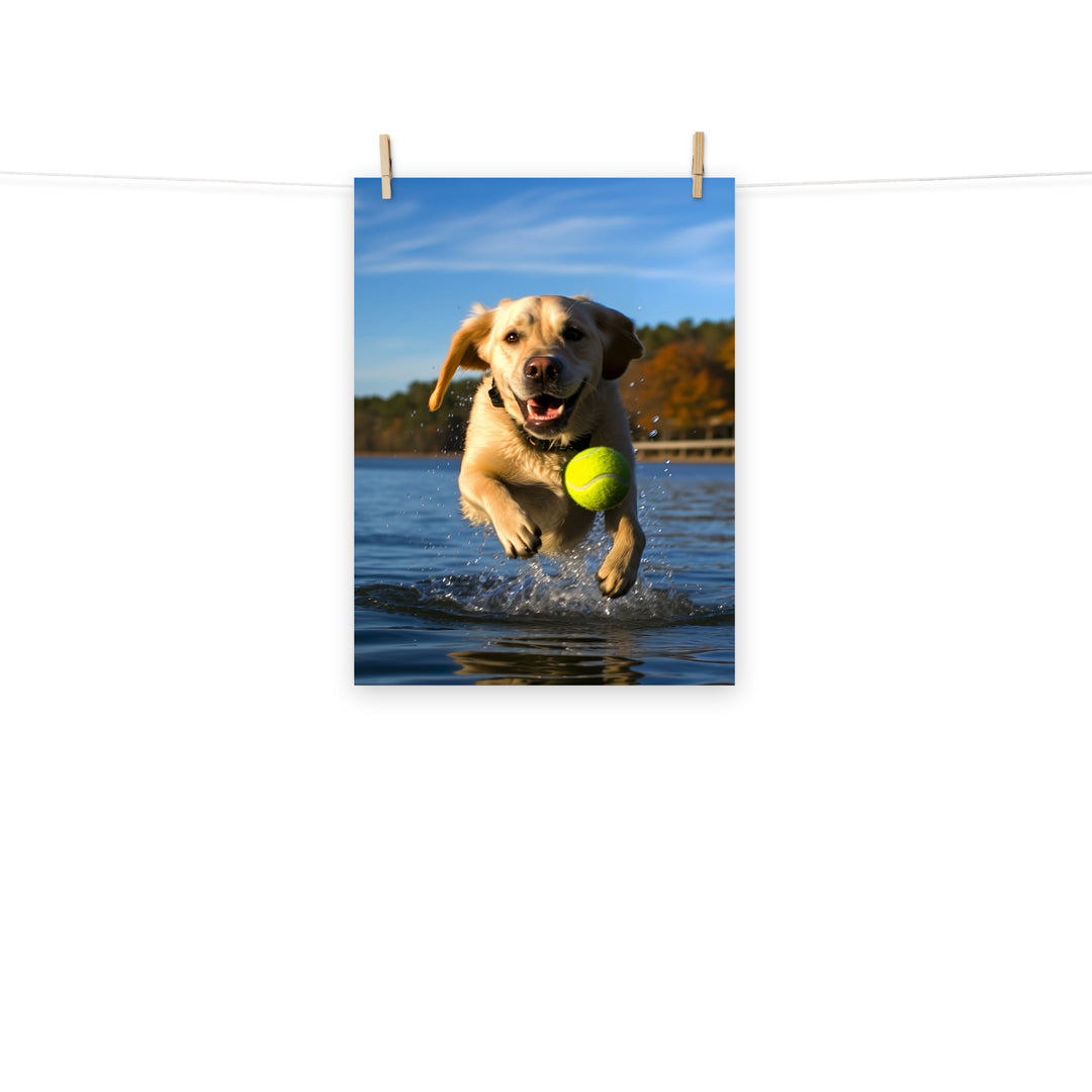 Labrador Retriever Photo paper poster - PosterfyAI.com