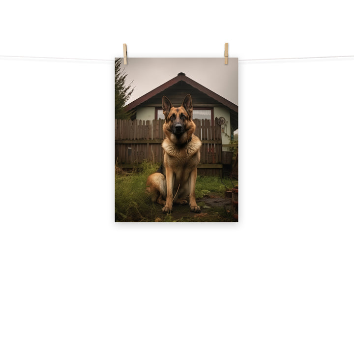 German Shepherd Photo paper poster - PosterfyAI.com