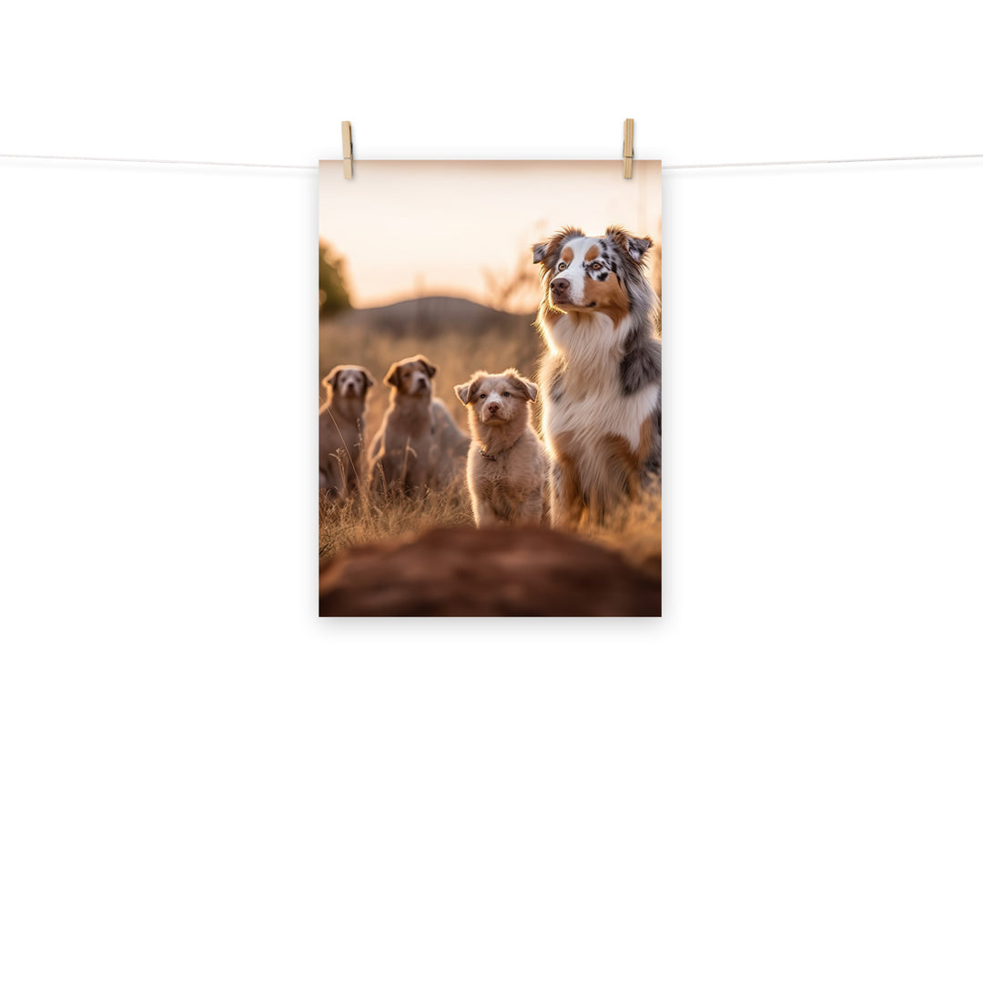 Australian Shepherd Photo paper poster - PosterfyAI.com