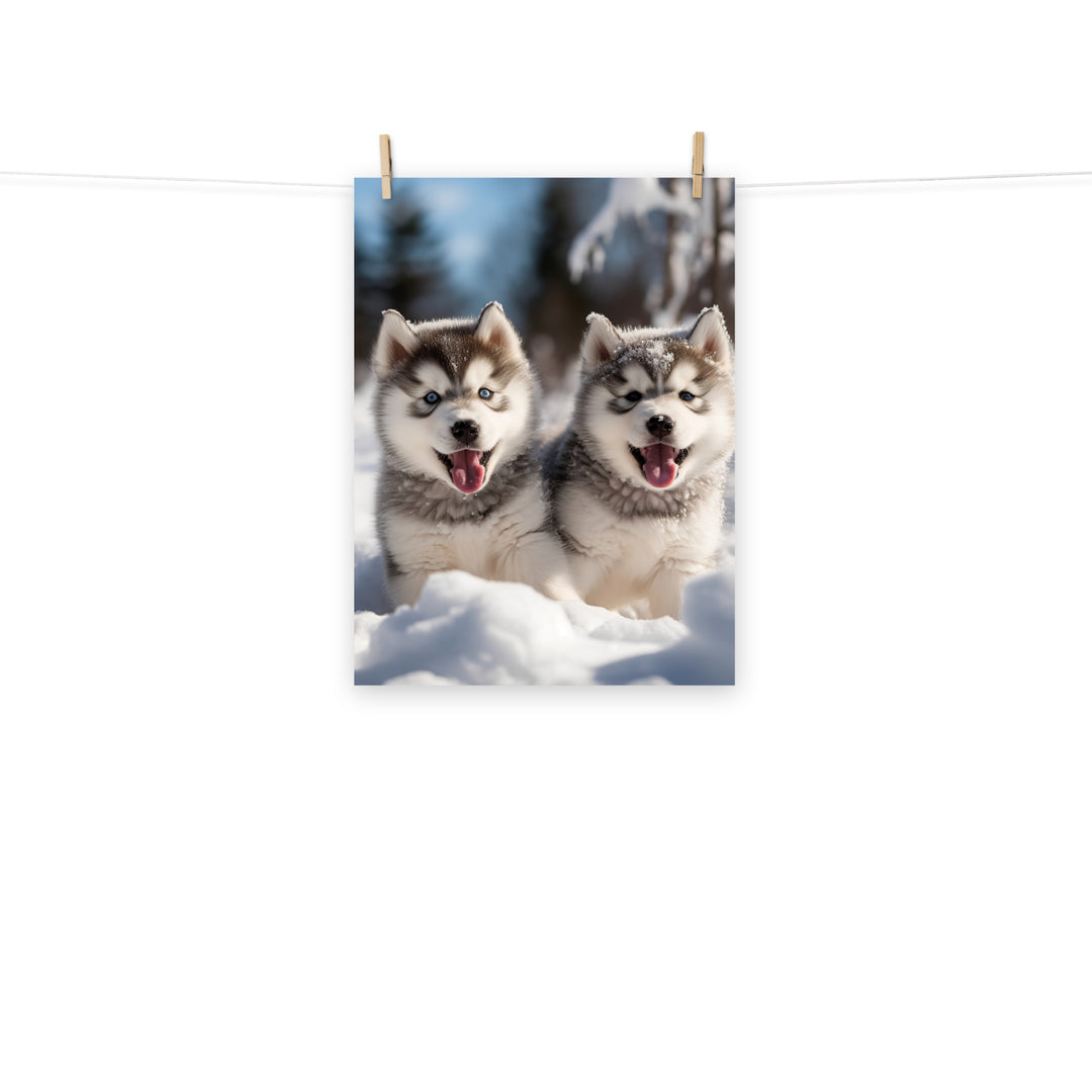 Alaskan Malamute Photo paper poster - PosterfyAI.com