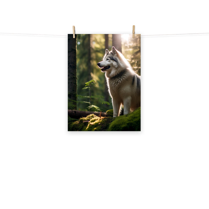 Alaskan Malamute Photo paper poster - PosterfyAI.com