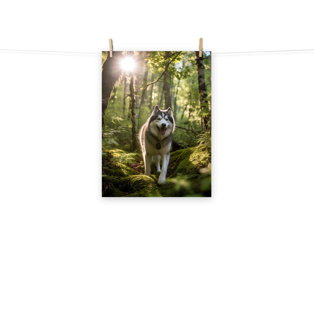 Alaskan Malamute Photo paper poster - PosterfyAI.com