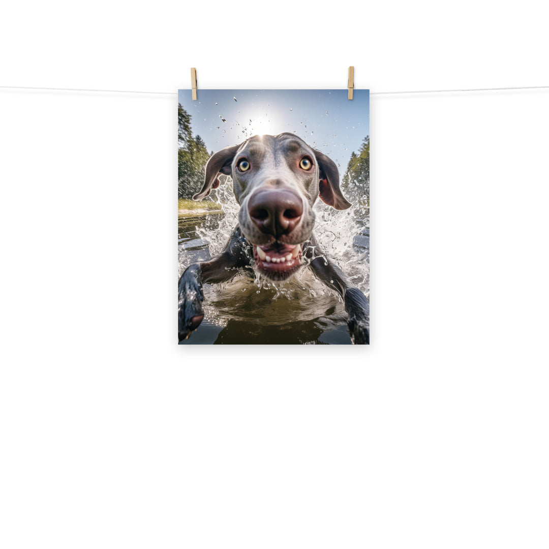 Weimaraner Photo paper poster - PosterfyAI.com