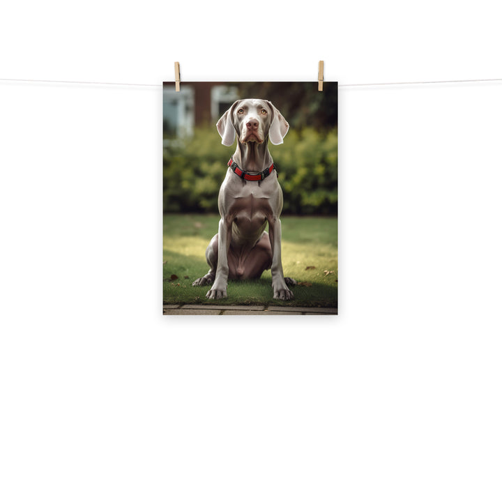 Weimaraner Photo paper poster - PosterfyAI.com