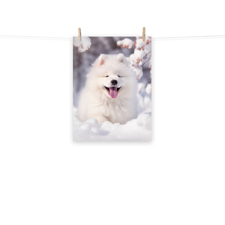 Samoyed Photo paper poster - PosterfyAI.com