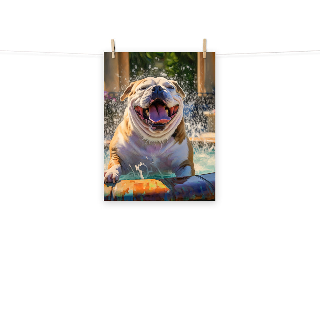 Bulldog Photo paper poster - PosterfyAI.com