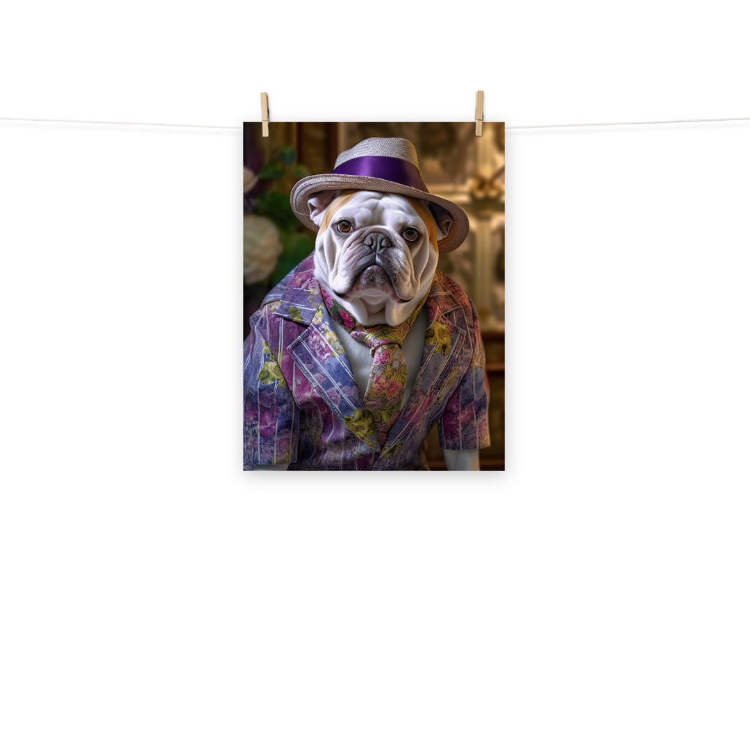 Bulldog Photo paper poster - PosterfyAI.com